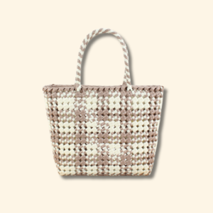 Handwoven PVC Large Tote Bag
